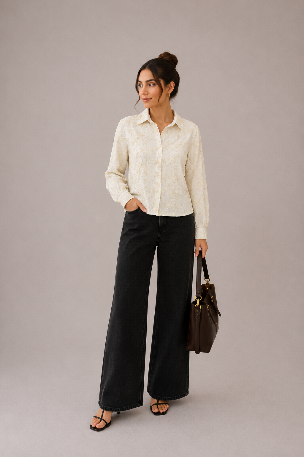Ivory Bloom Shirt