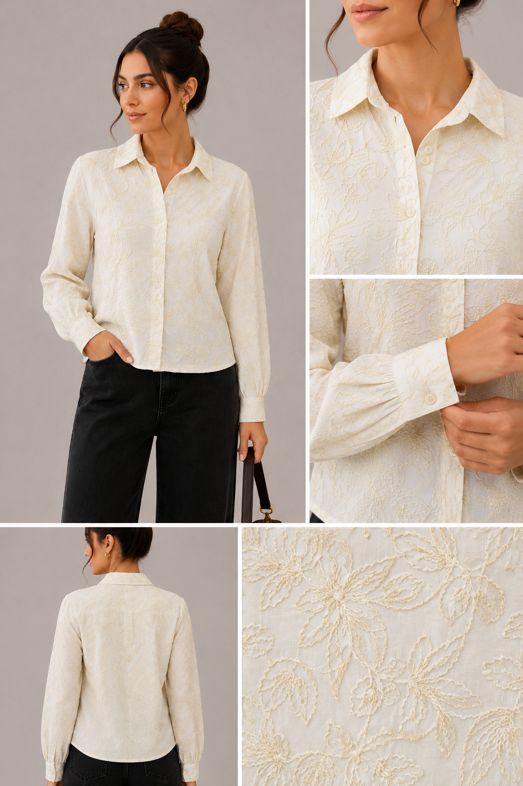 Ivory Bloom Shirt