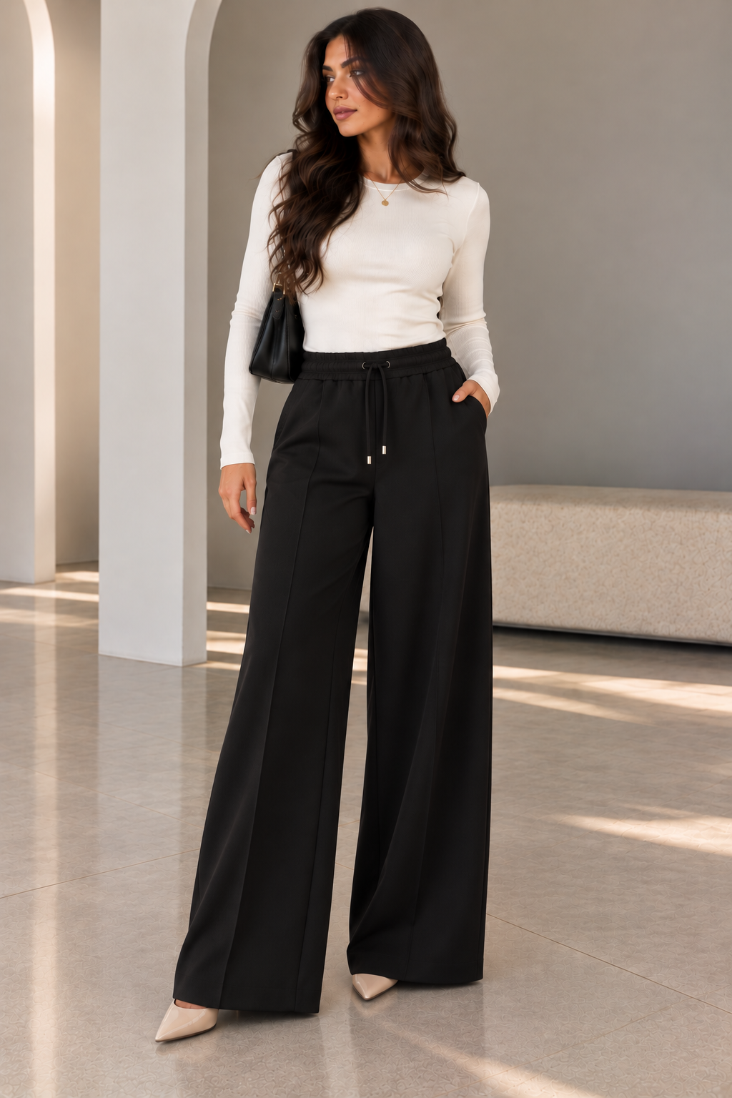 Essential Wide-Leg Pants