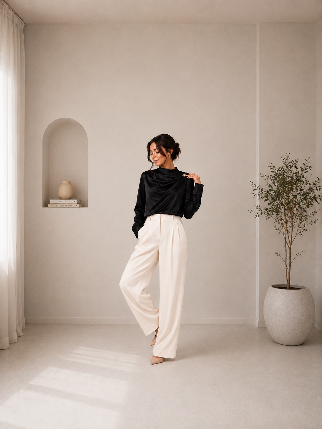 Draped Elegance Top