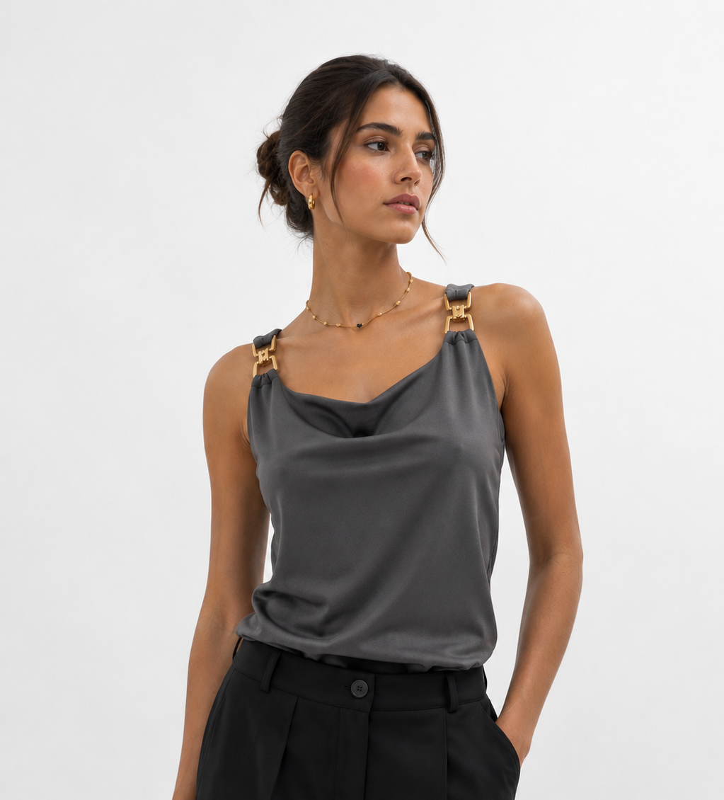 Golden Strap Top ✨