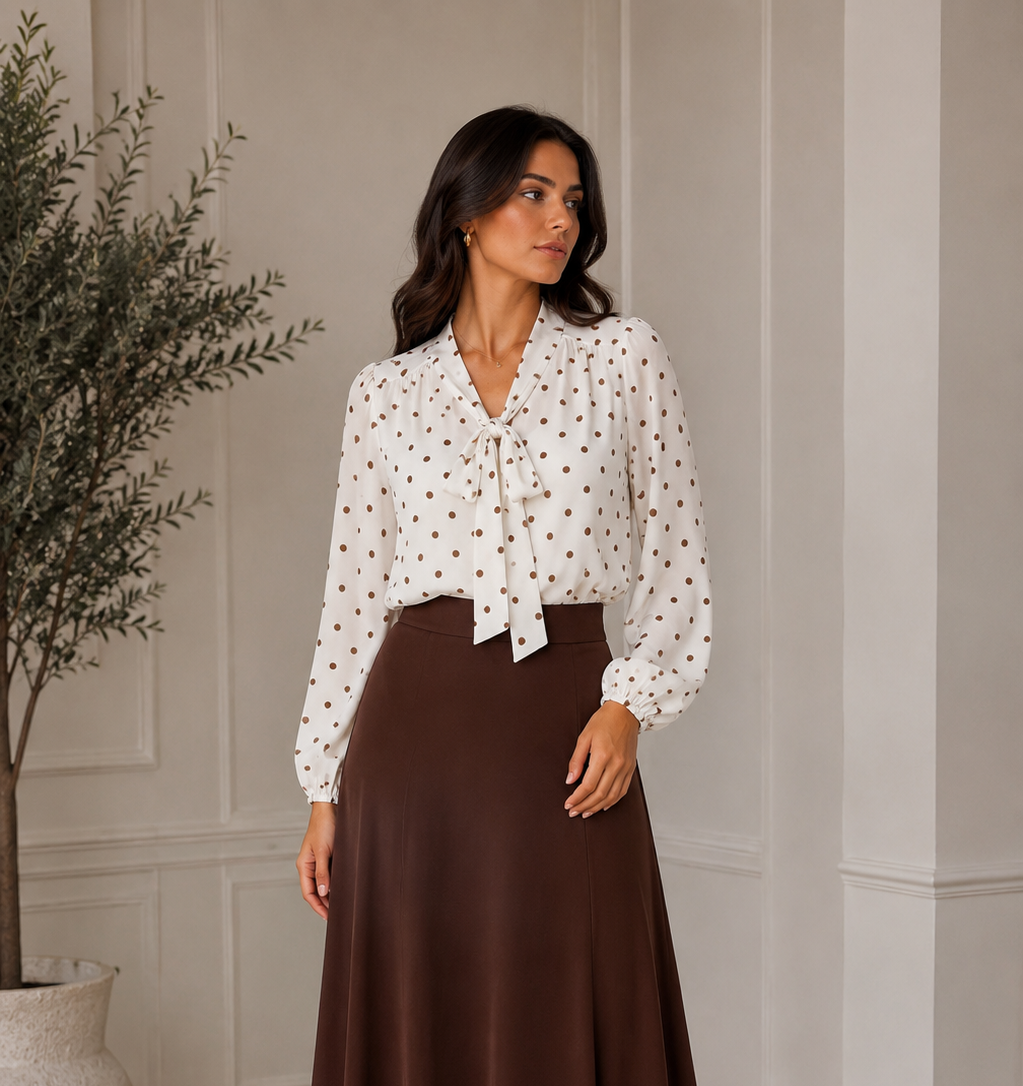 Polka blouse