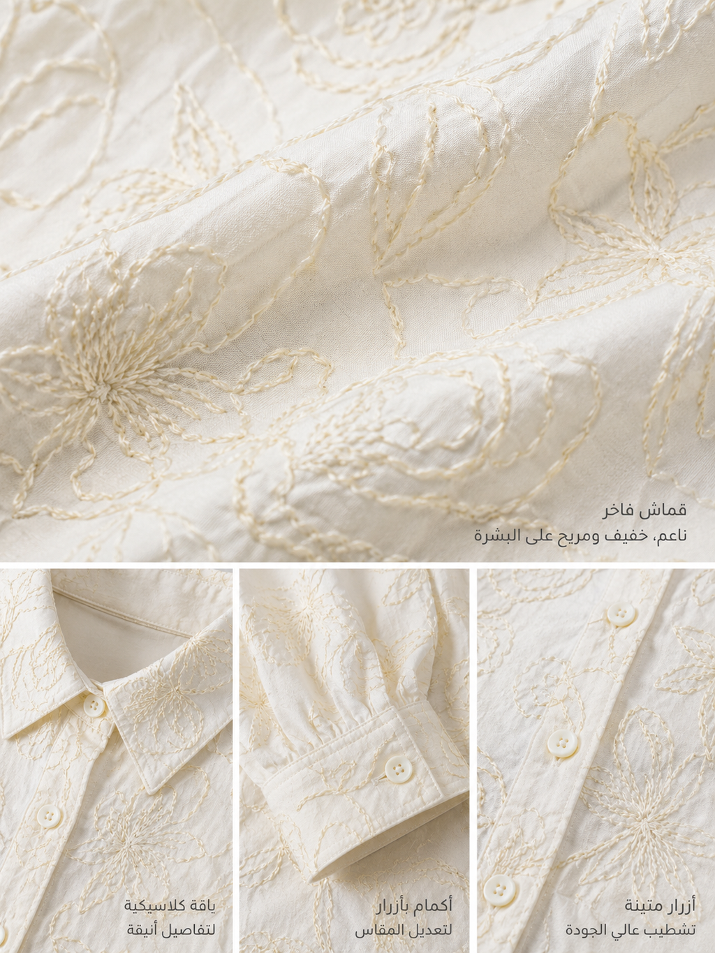 Ivory Bloom Shirt