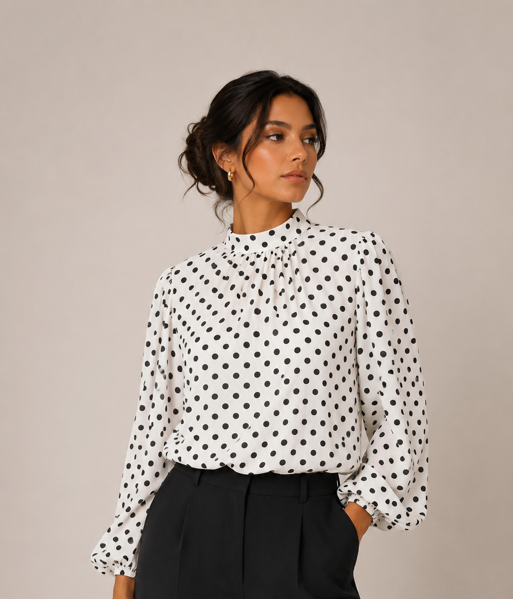 Polka Elegance Blouse