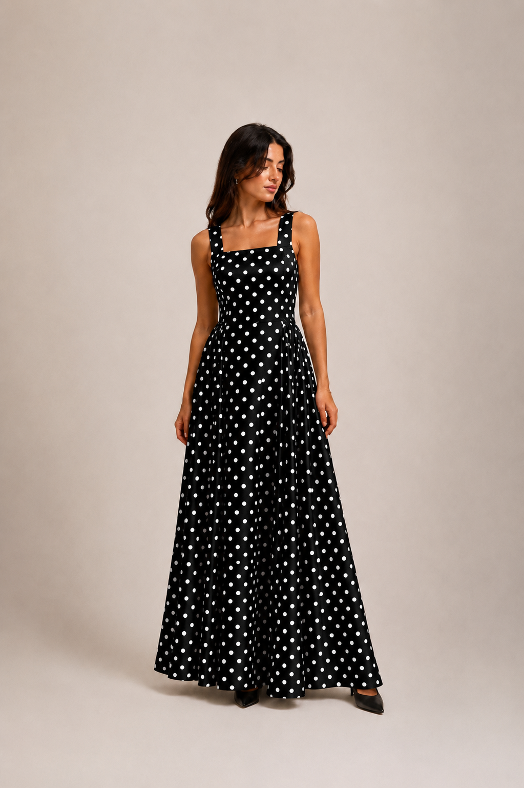 Polka Satin Dress