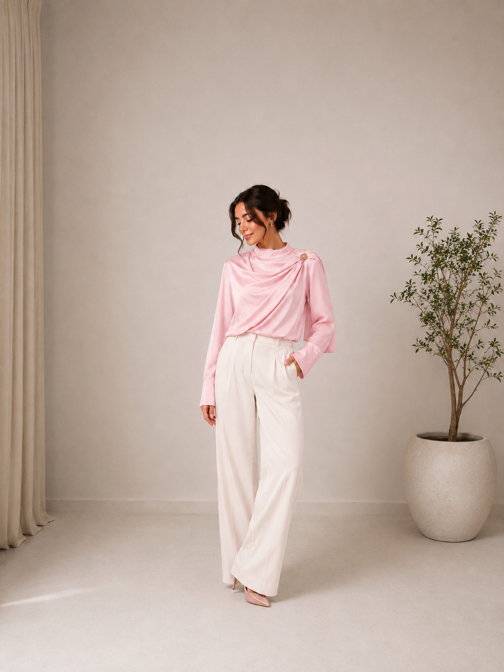 Draped Elegance Top