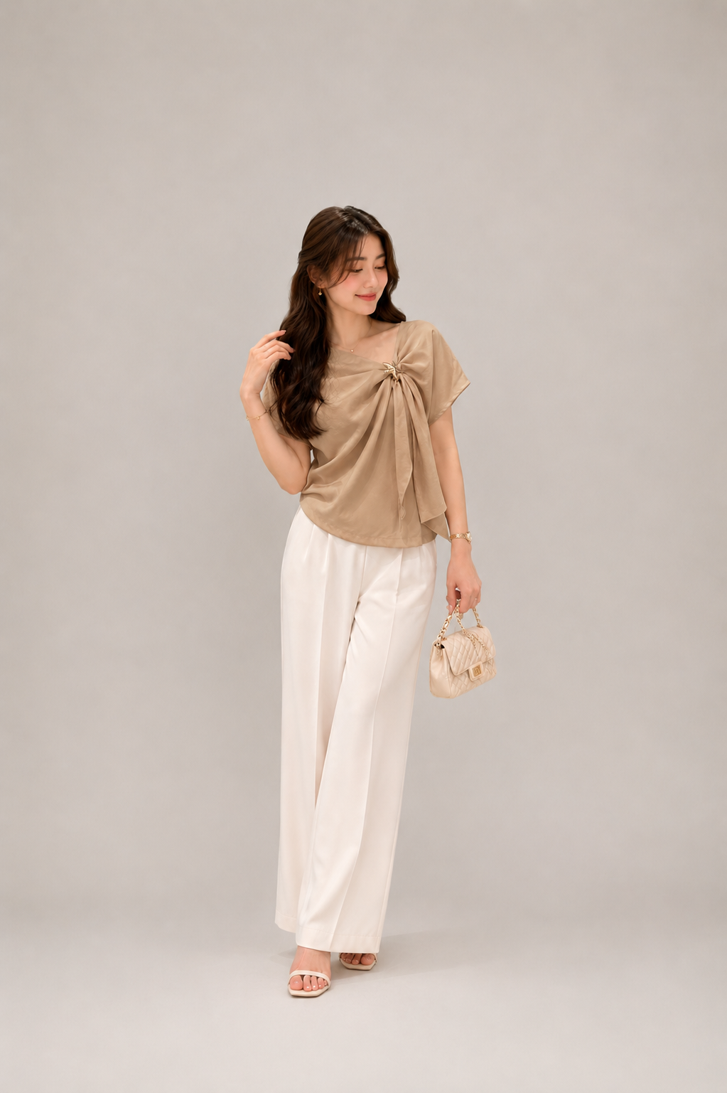 Pearl Drape Top