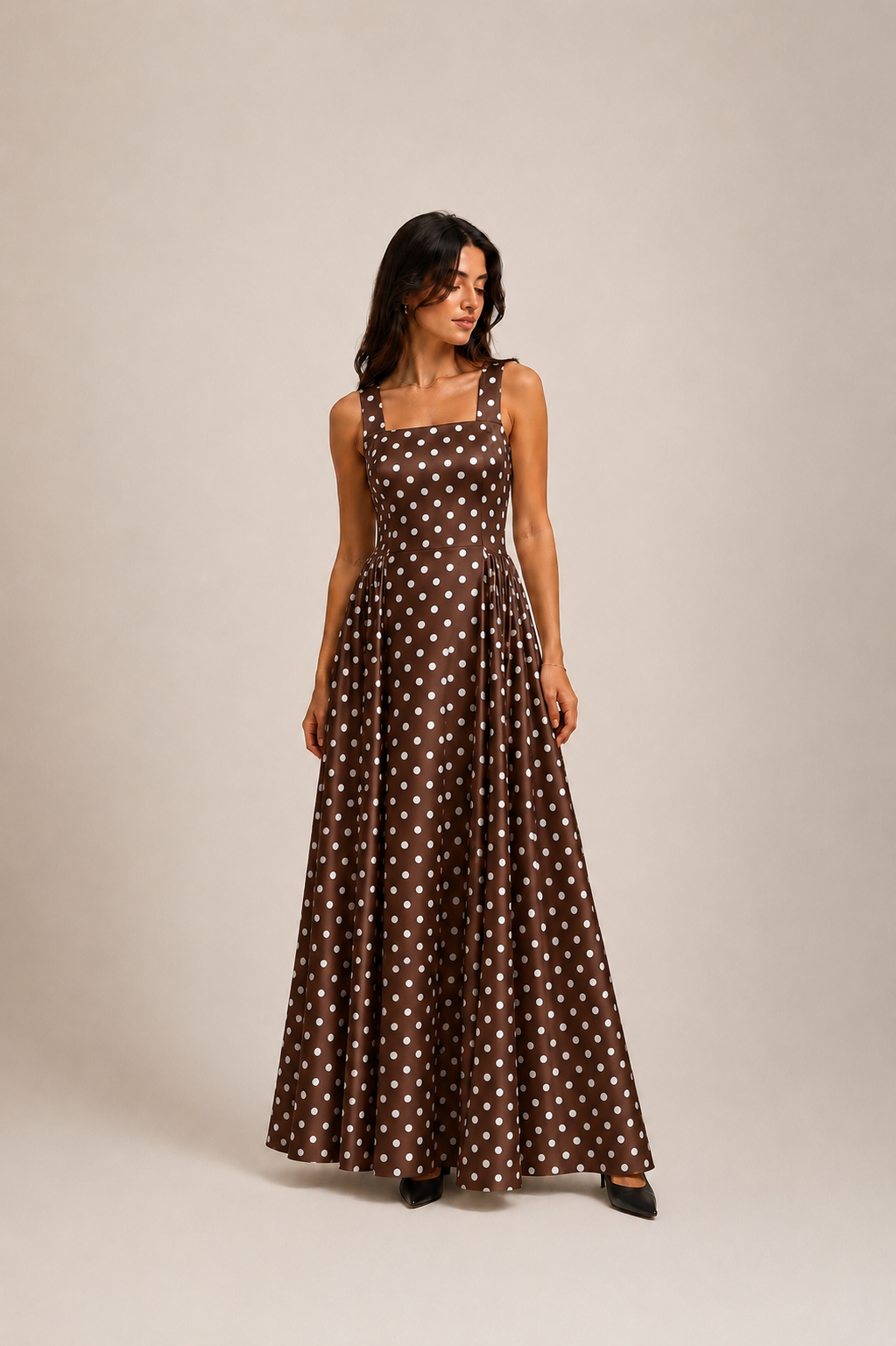 Polka Satin Dress
