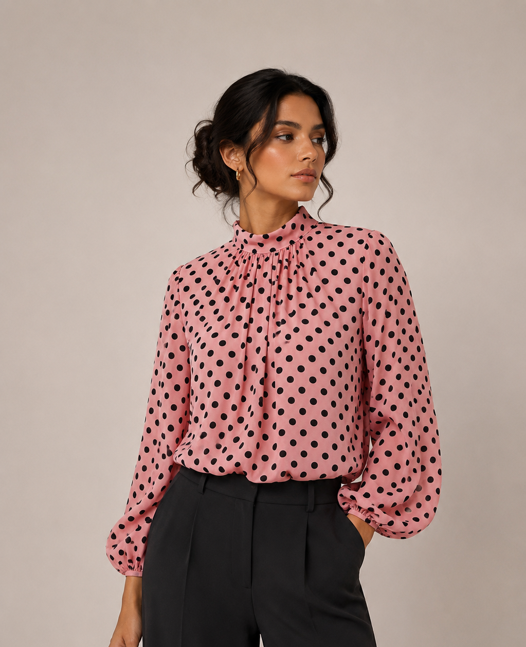 Polka Elegance Blouse