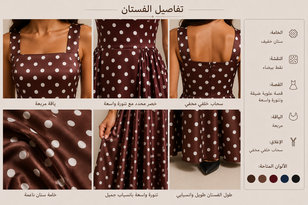 Polka Satin Dress