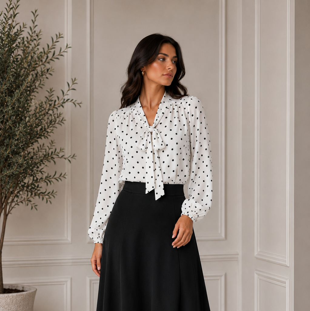 Polka blouse