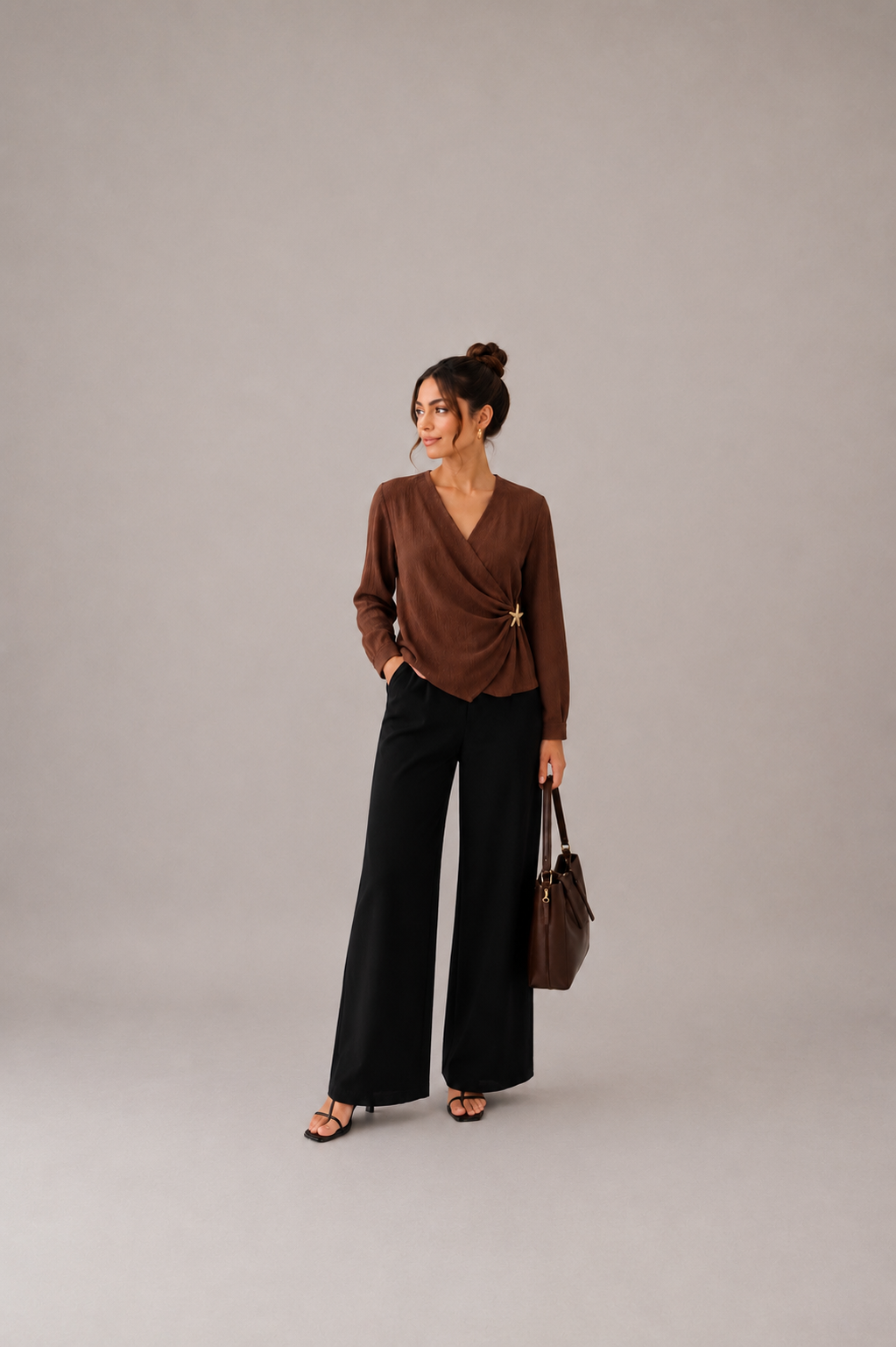 Luna Wrap Blouse