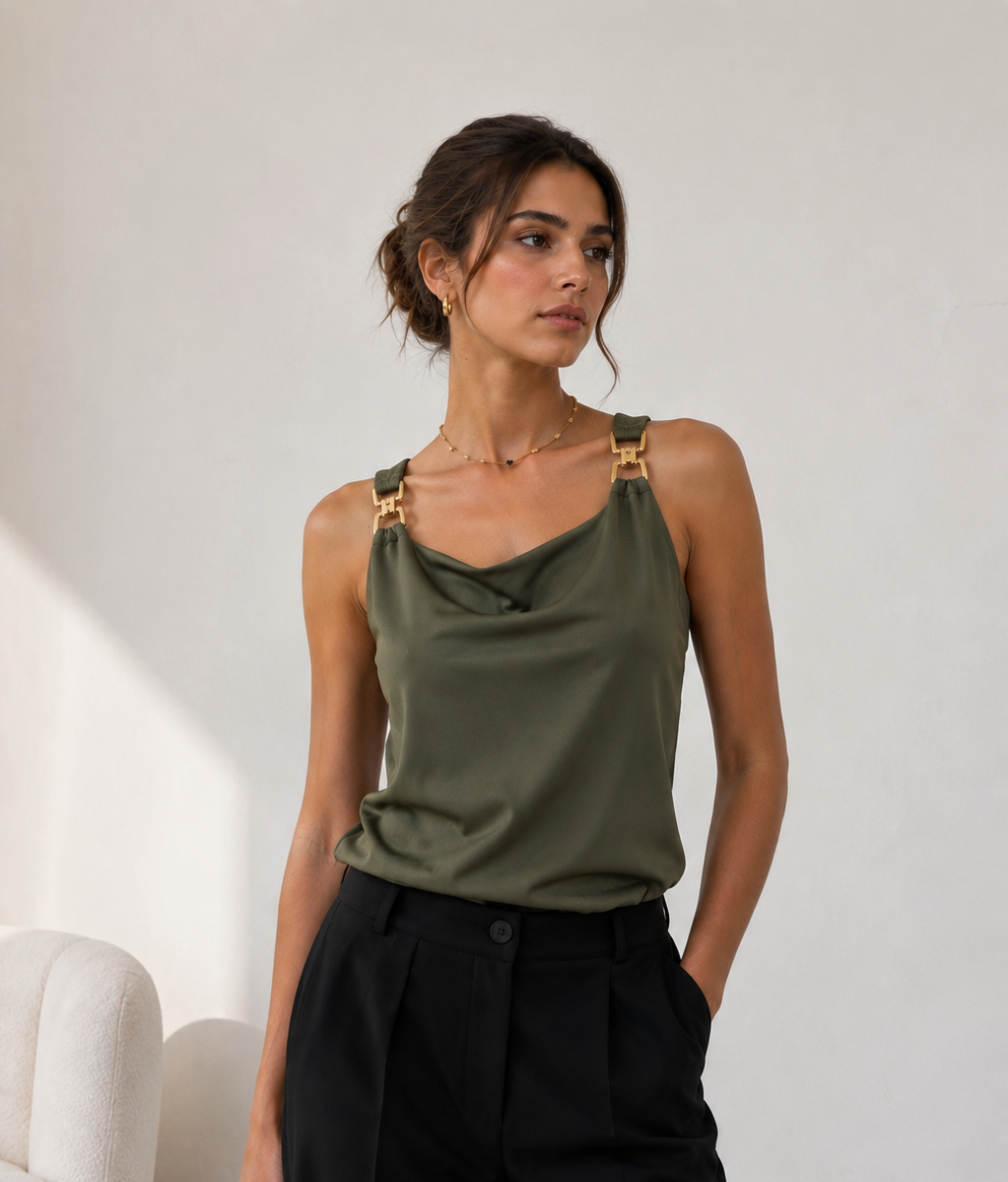 Golden Strap Top ✨