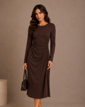 Ruched Midi Dress