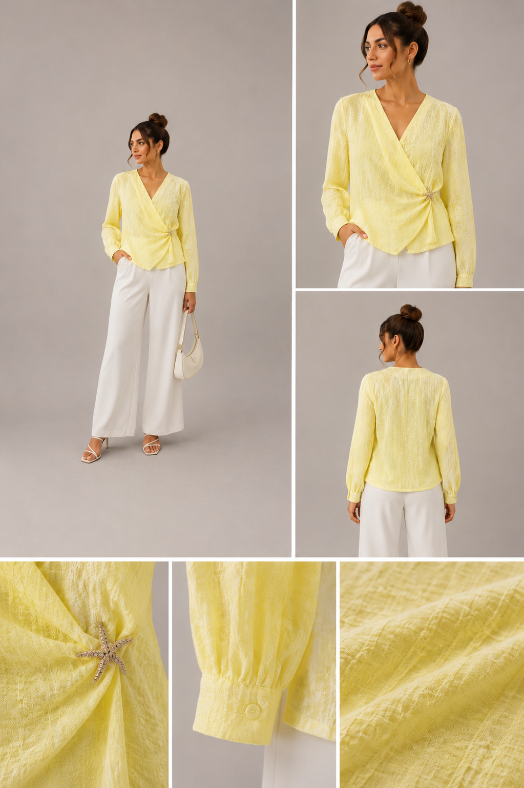 Luna Wrap Blouse