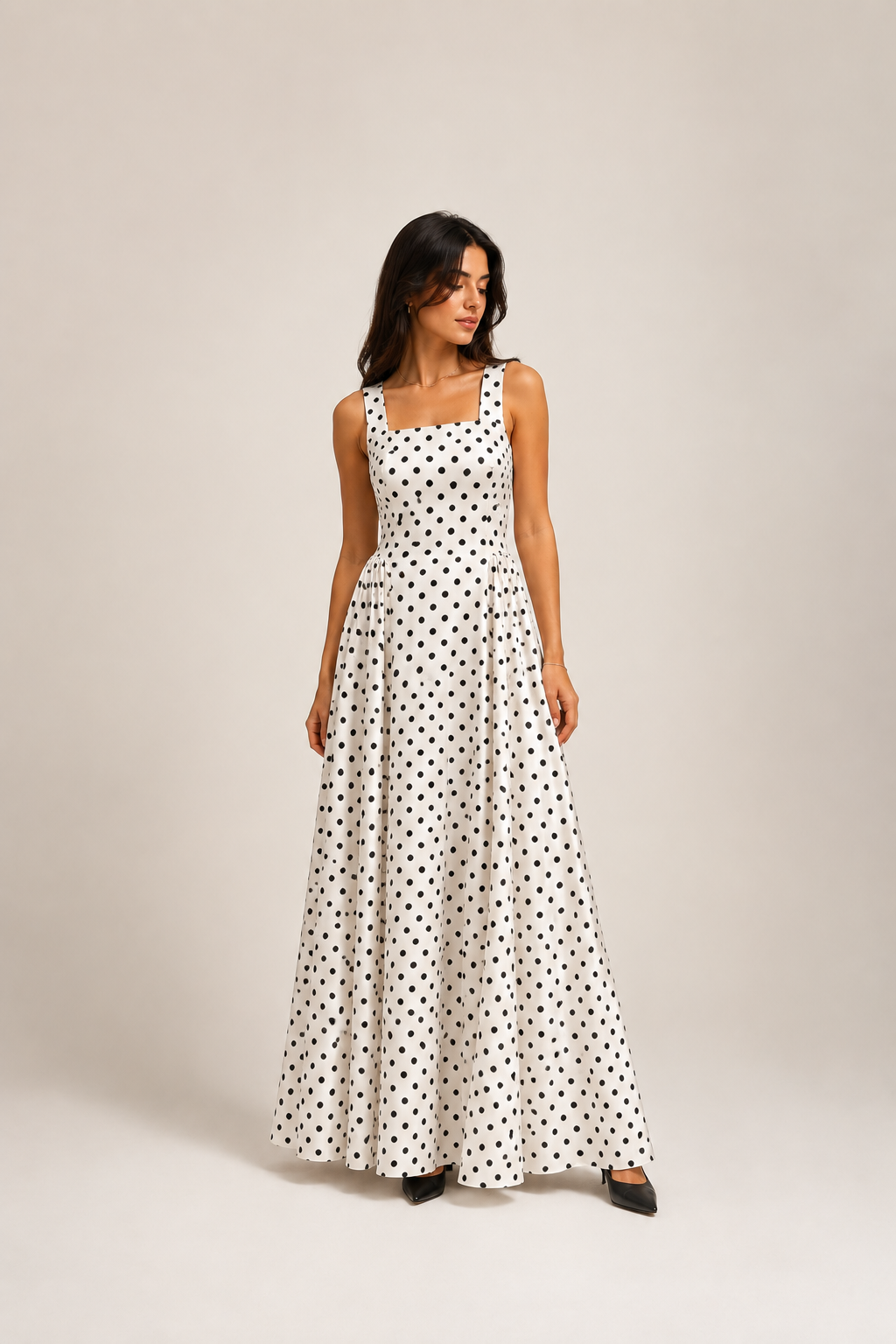 Polka Satin Dress