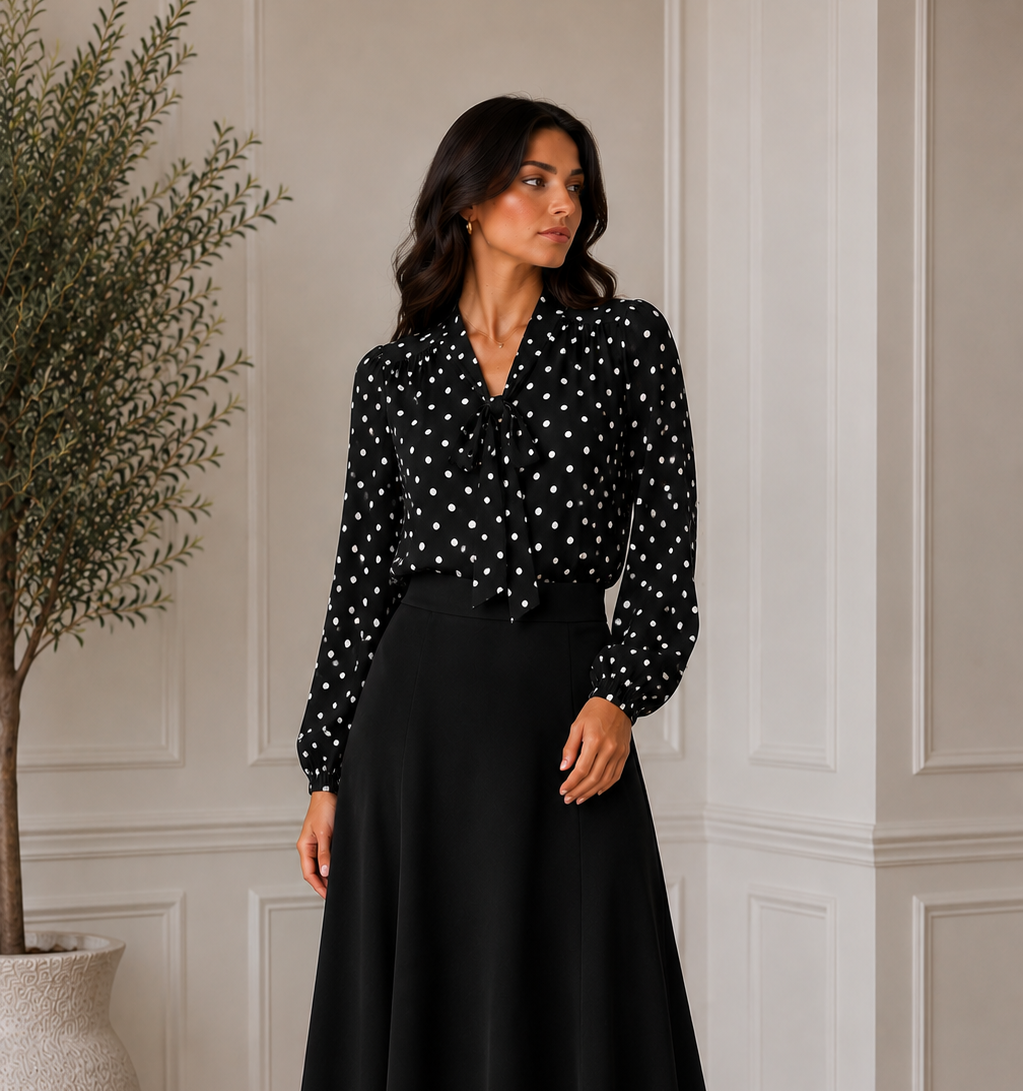 Polka blouse