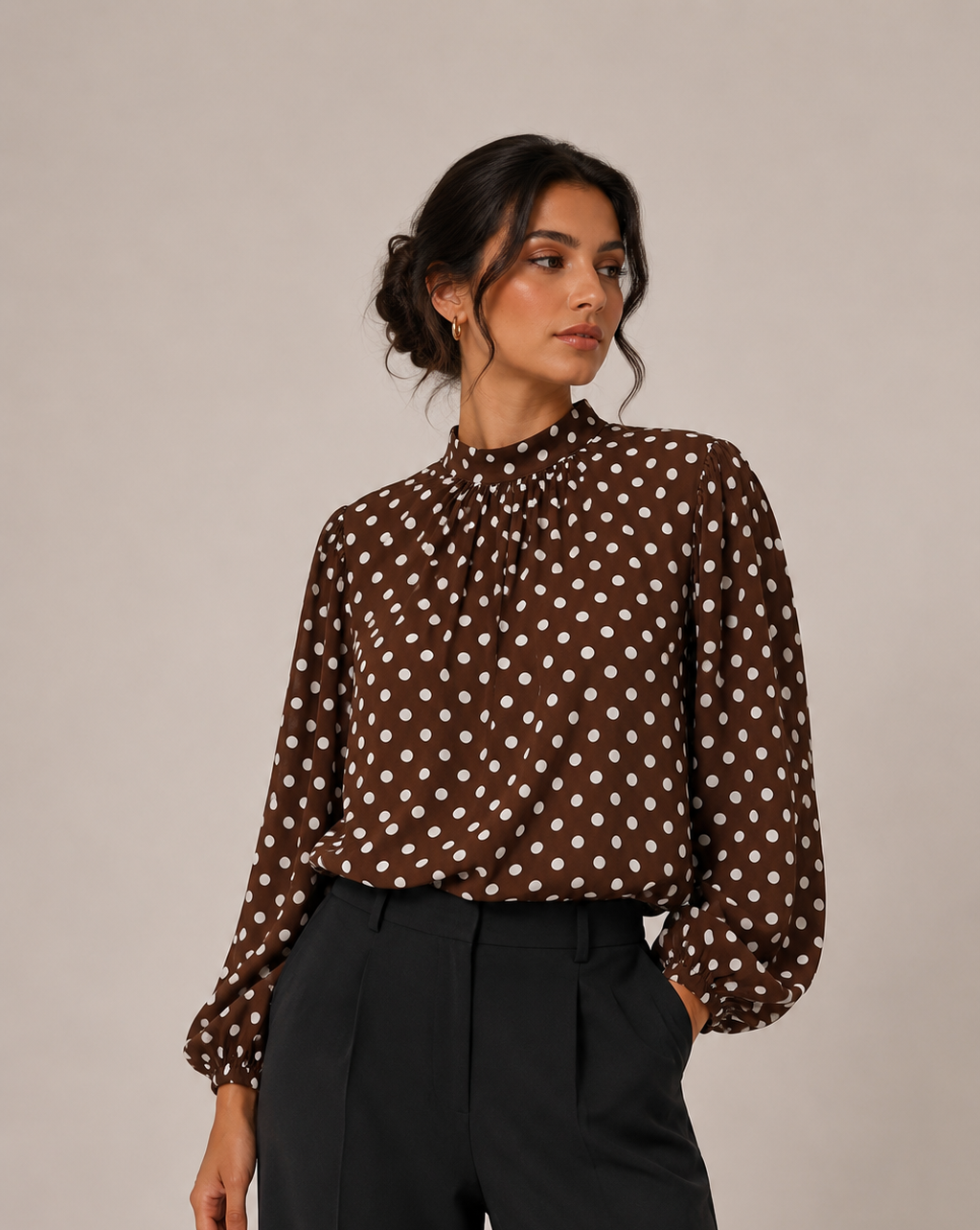 Polka Elegance Blouse