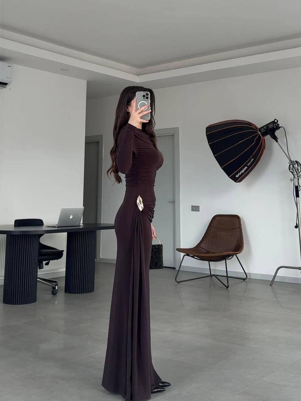 Draped Elegance Dress