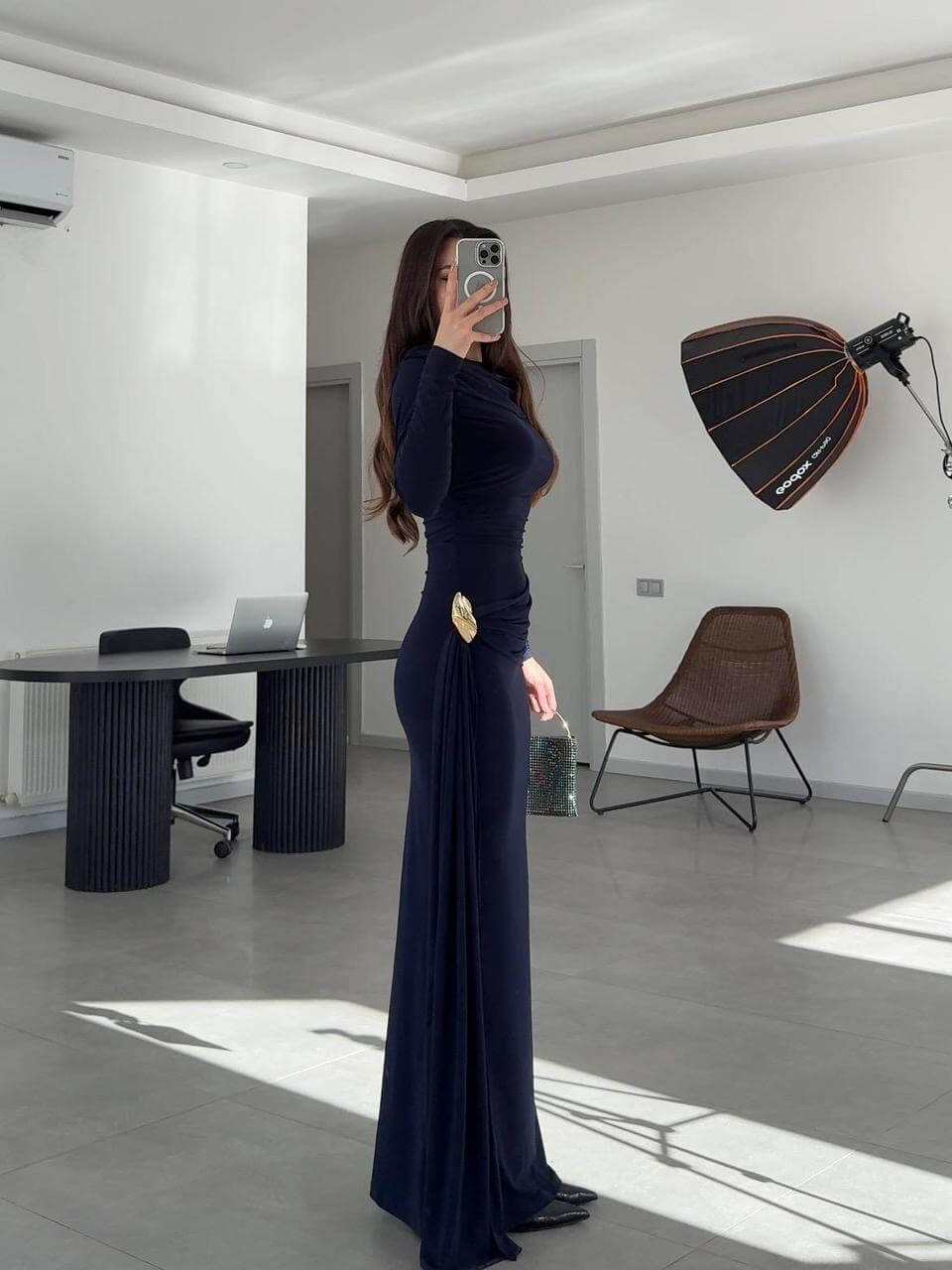 Draped Elegance Dress