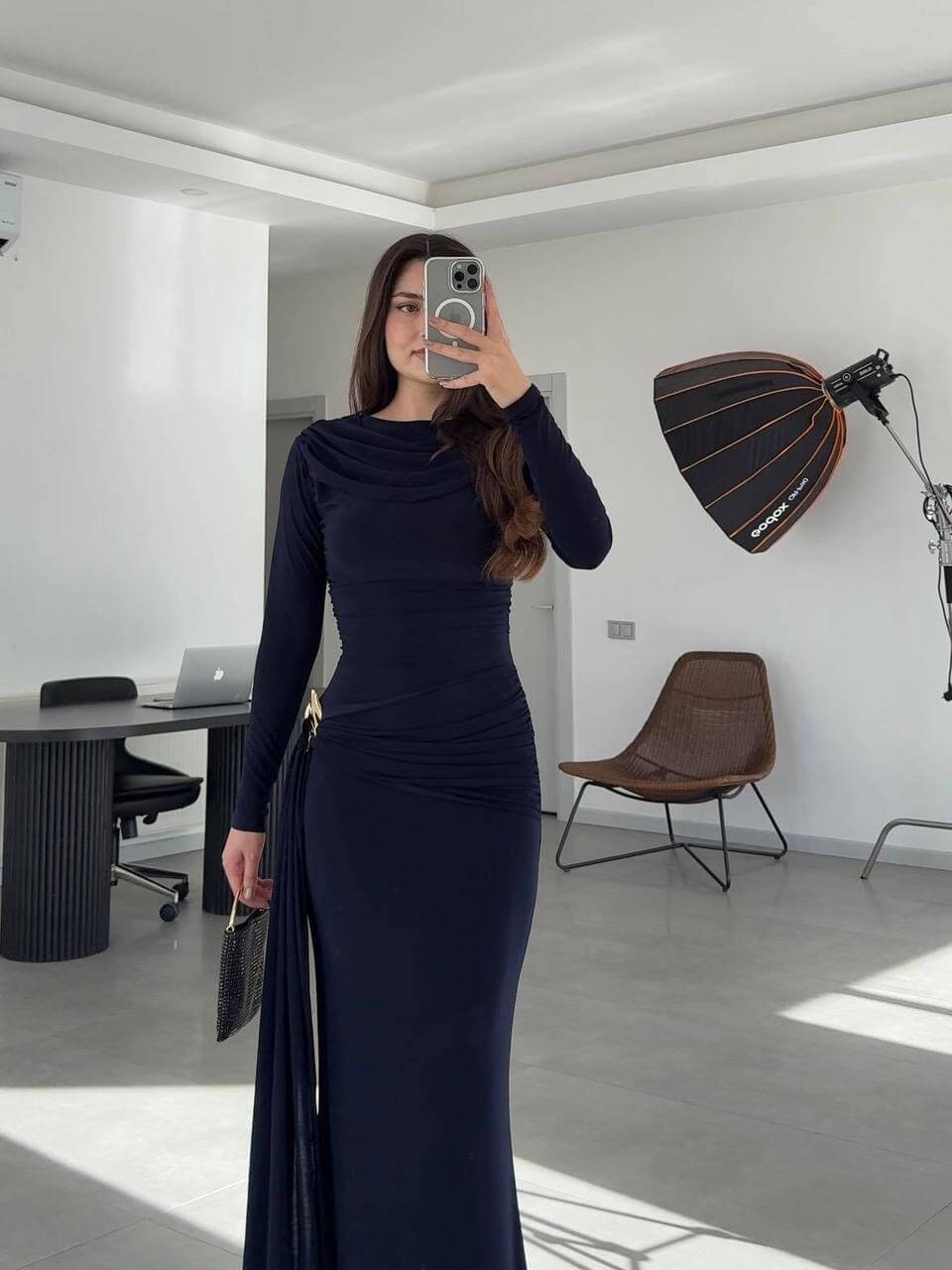 Draped Elegance Dress