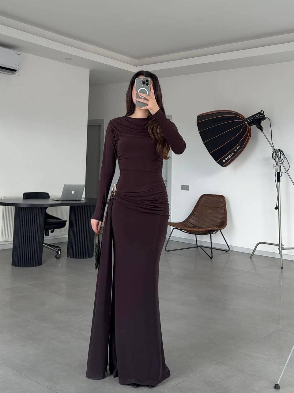 Draped Elegance Dress
