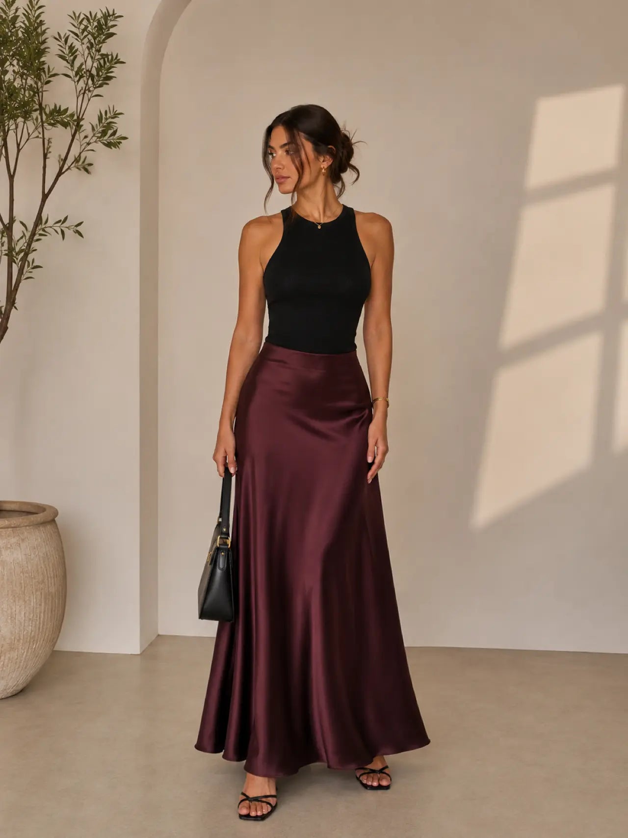 Selene Satin Skirt