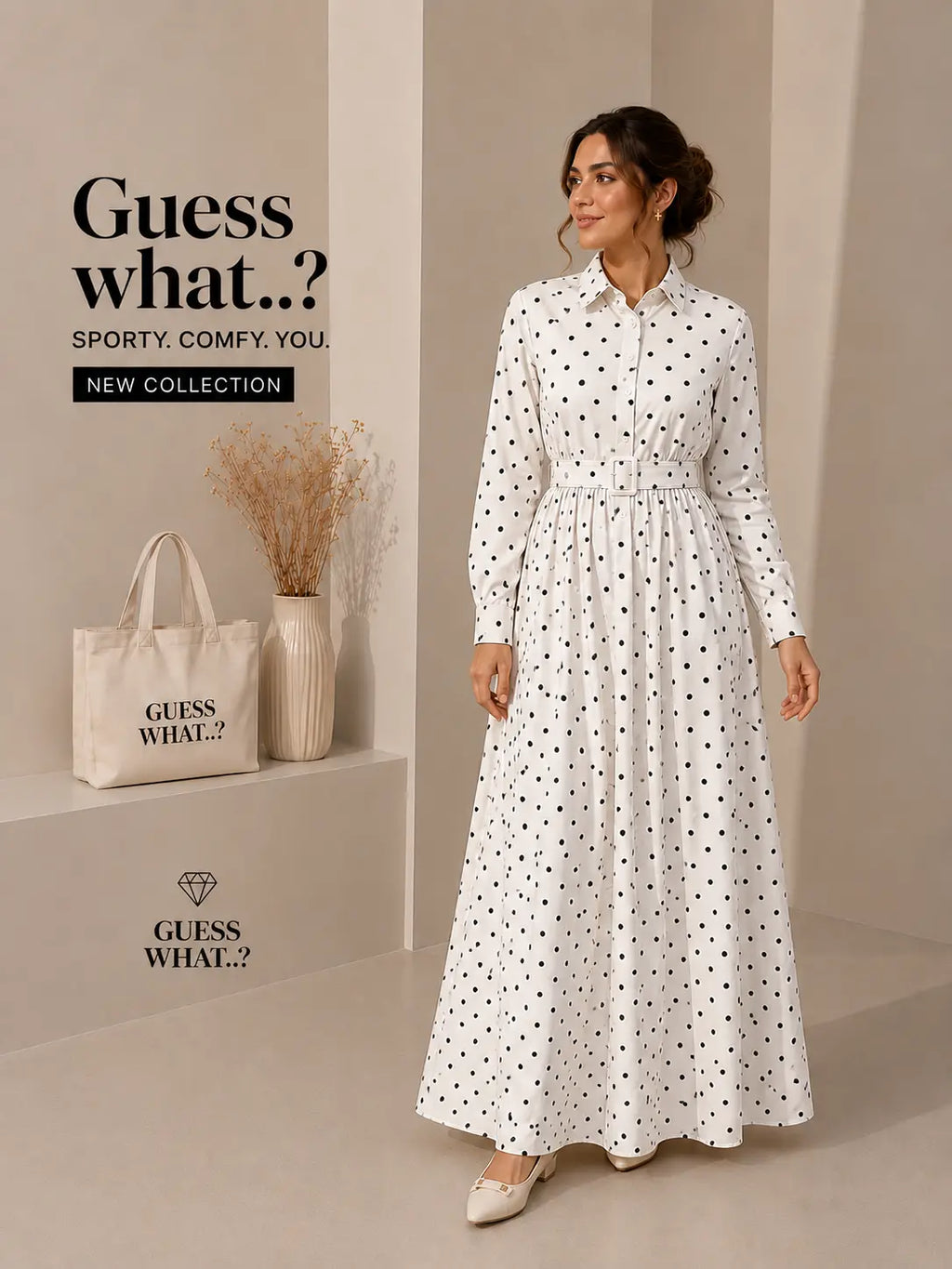 Polka Grace Maxi Dress