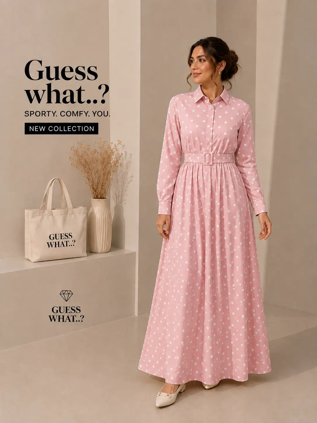 Polka Grace Maxi Dress