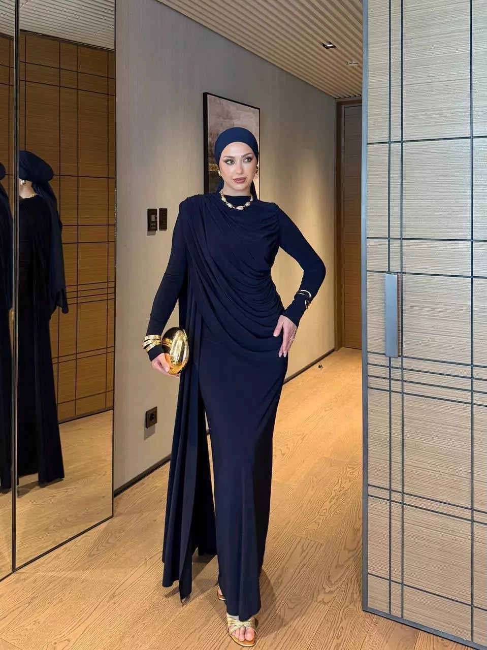 Elara Draped Dress