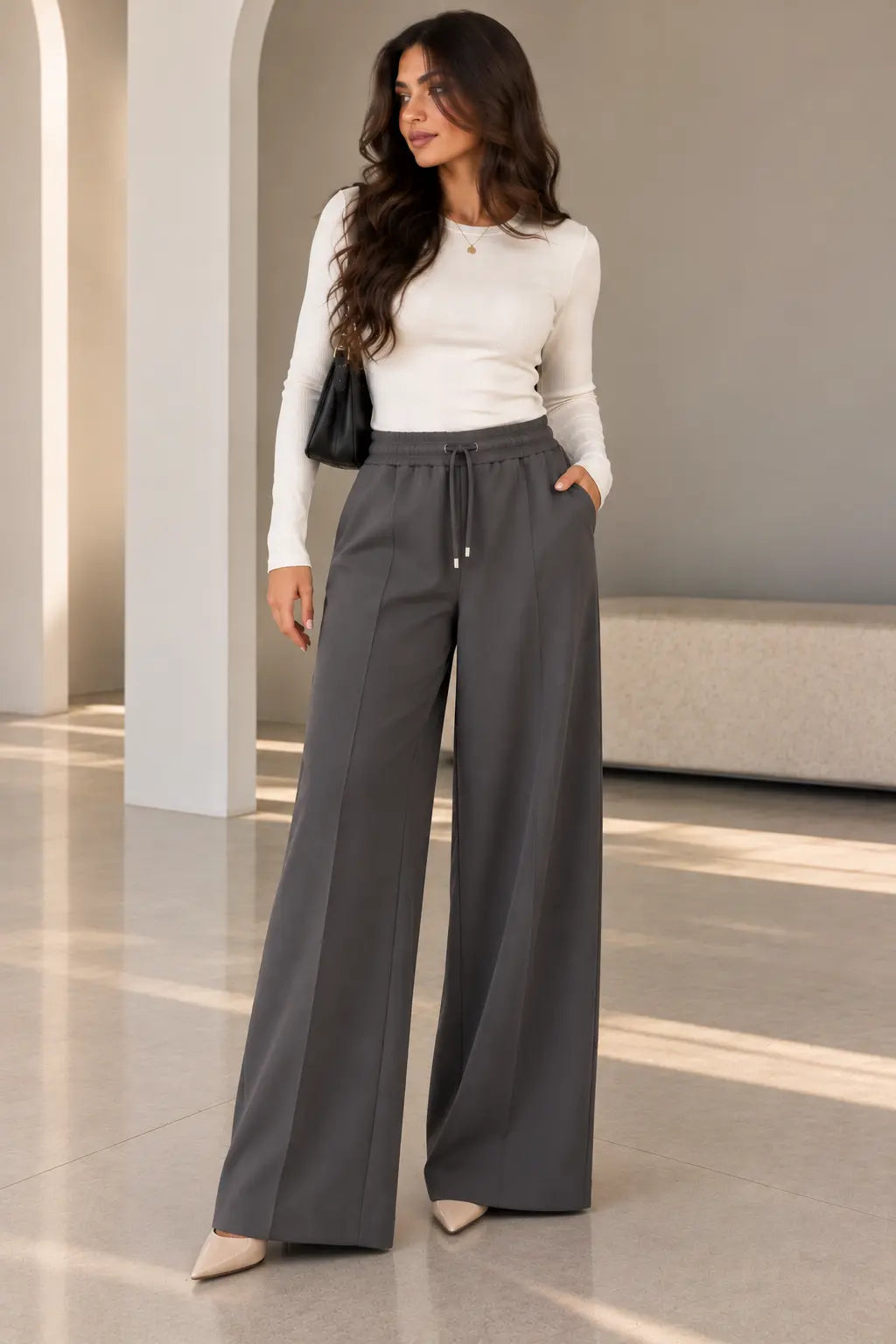 Essential Wide-Leg Pants