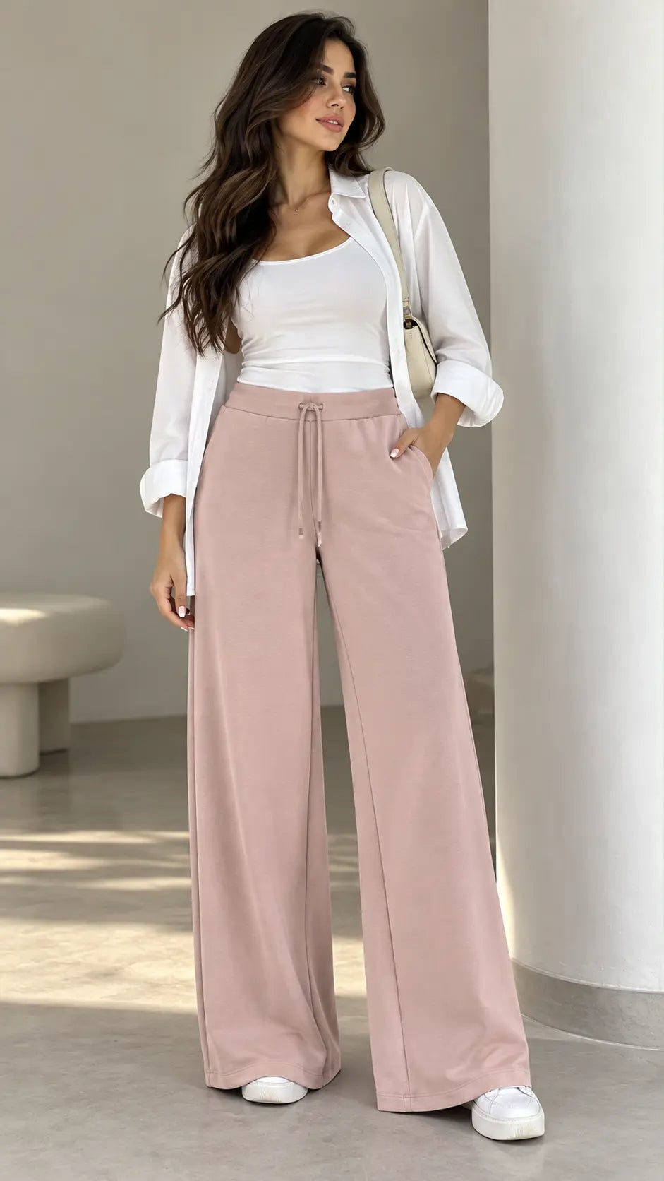Soft Flow Wide-Leg Pants
